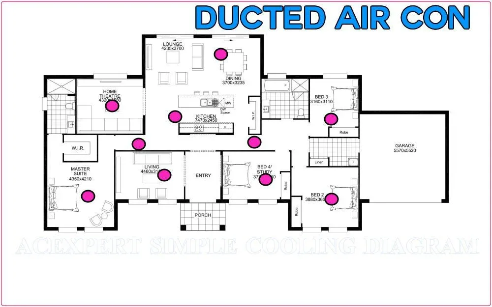 Ducted air conditioning  diagram stage 2