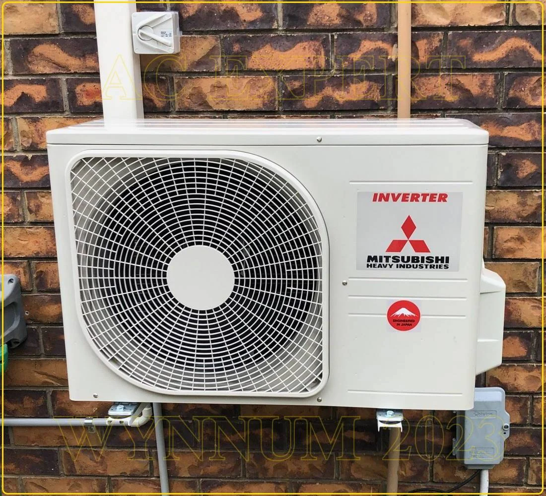 Technician completing a split system installation in Melbourne, ensuring efficient cooling for homes and businesses. Call