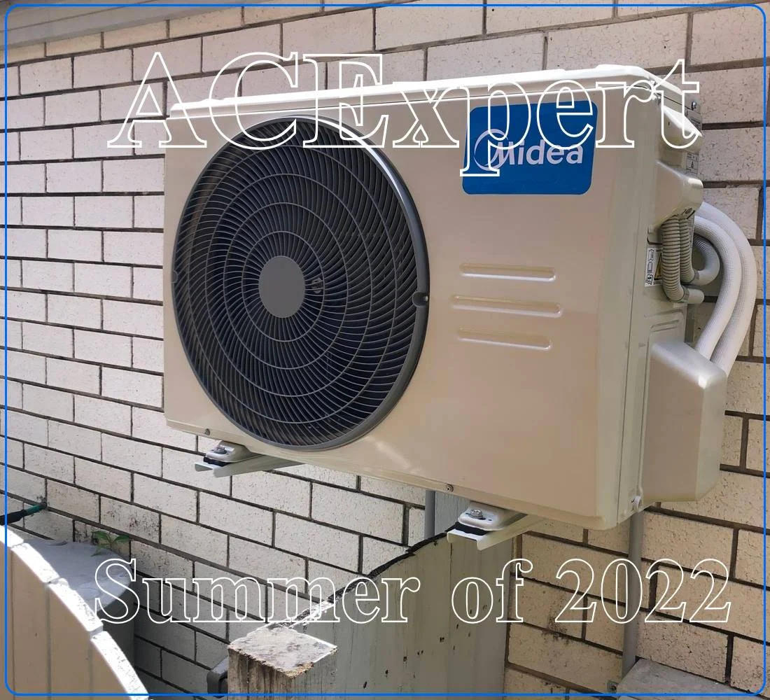Multi-head split system unit mounted on brick wall, ideal for Melbourne co-working spaces — call 0420718827 for expert