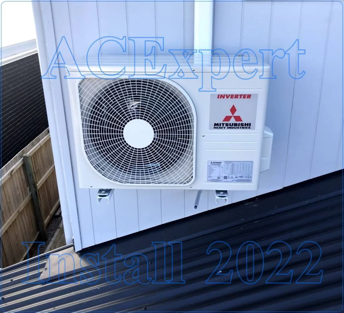 Inverter Air Conditioner Installation Inverter split system winter defrost settings for Melbourne's salt air, showing outdoor unit installation
